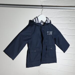 Personalised MKQ Navy Rain Coat