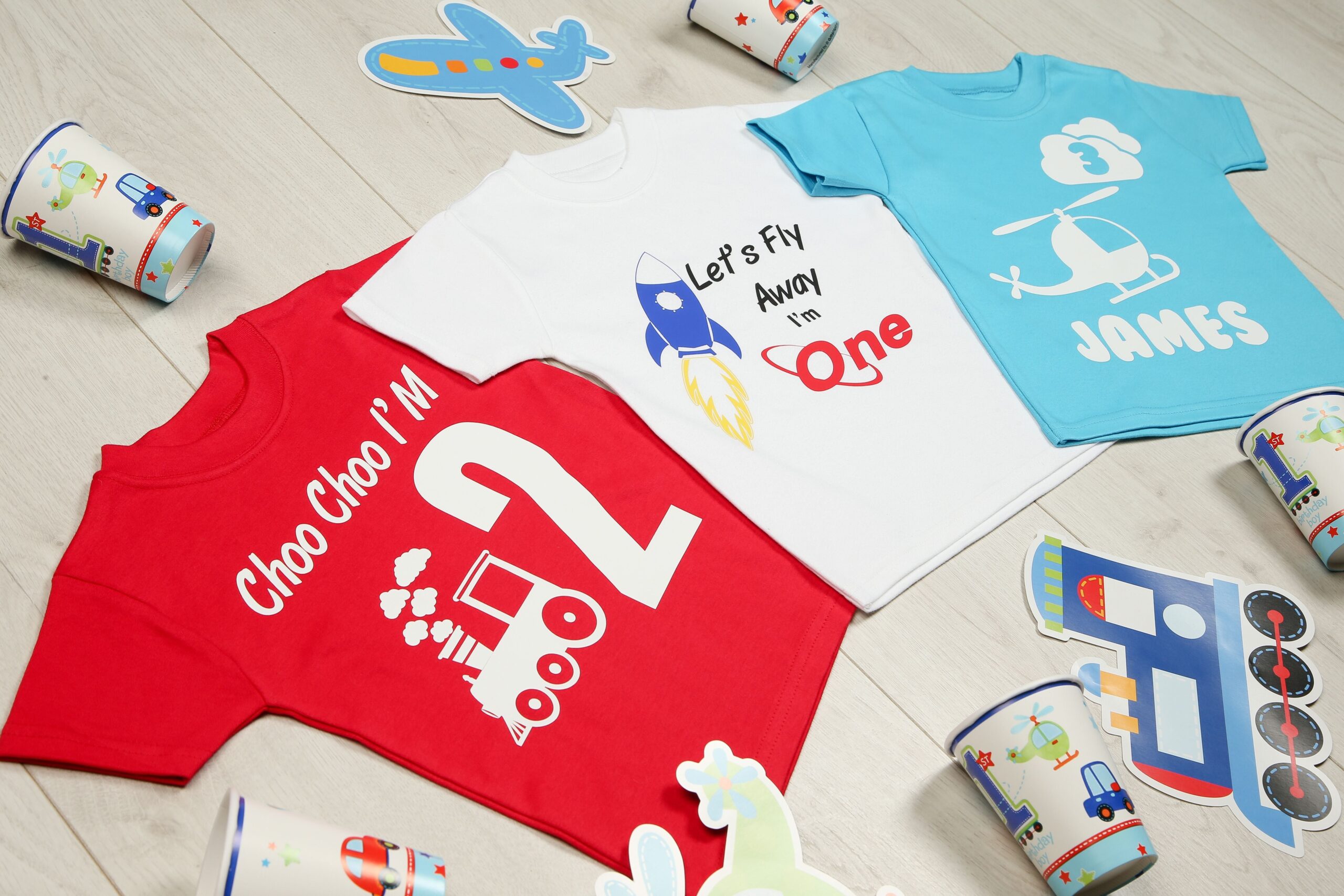 Personalised Let's Fly Away Birthday T-shirt - Image 4