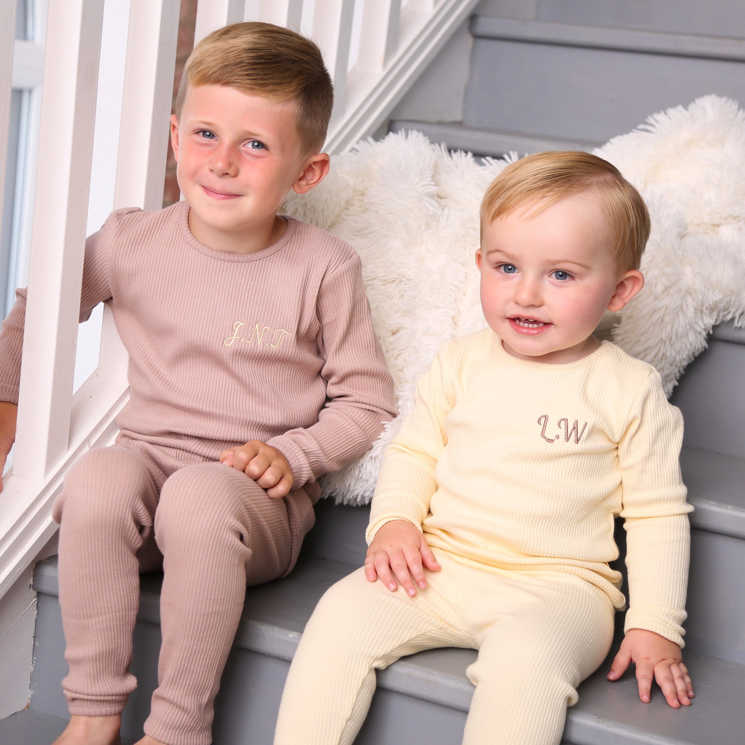 Personalised Vanilla Ribbed Loungewear - Image 6
