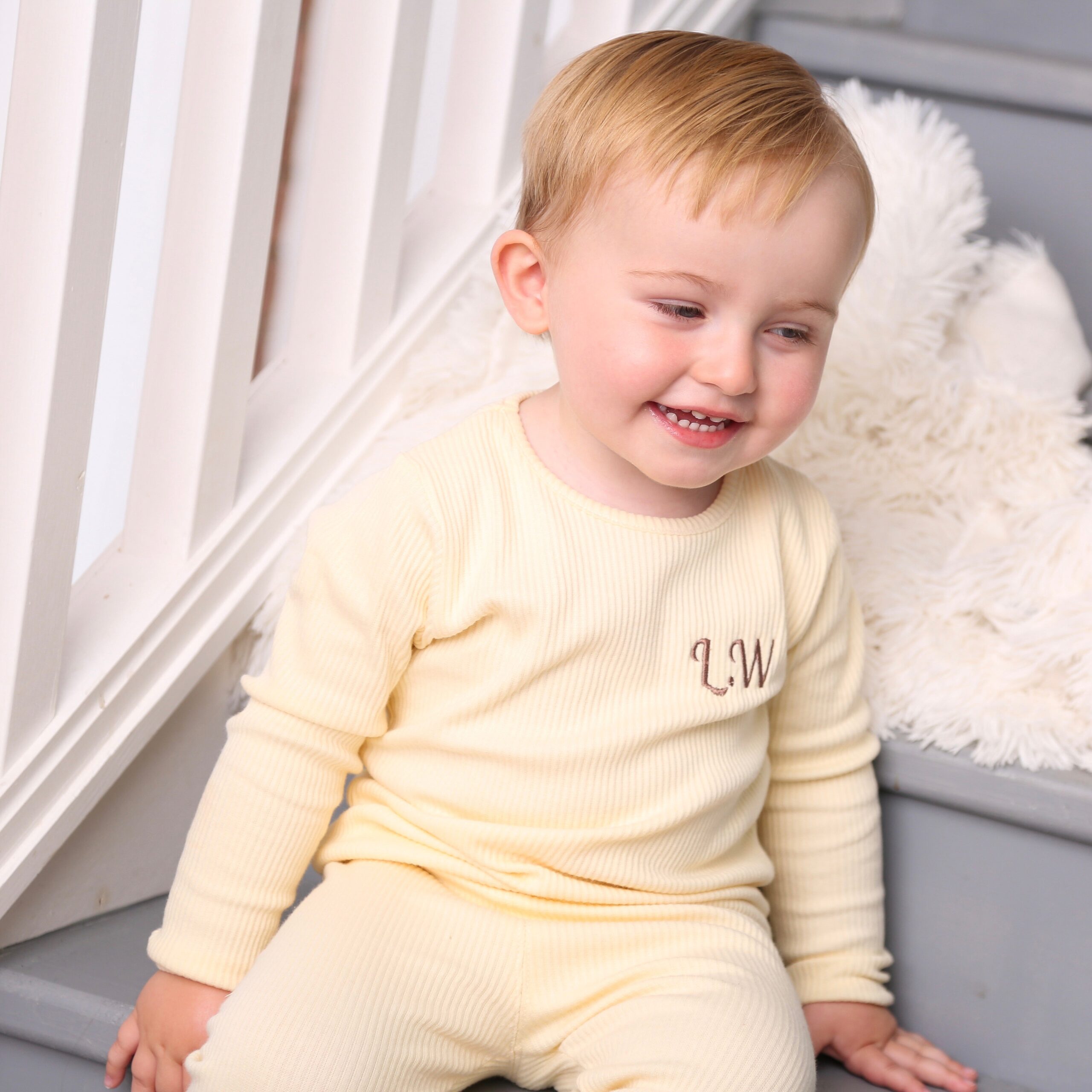 Personalised Vanilla Ribbed Loungewear - Image 3
