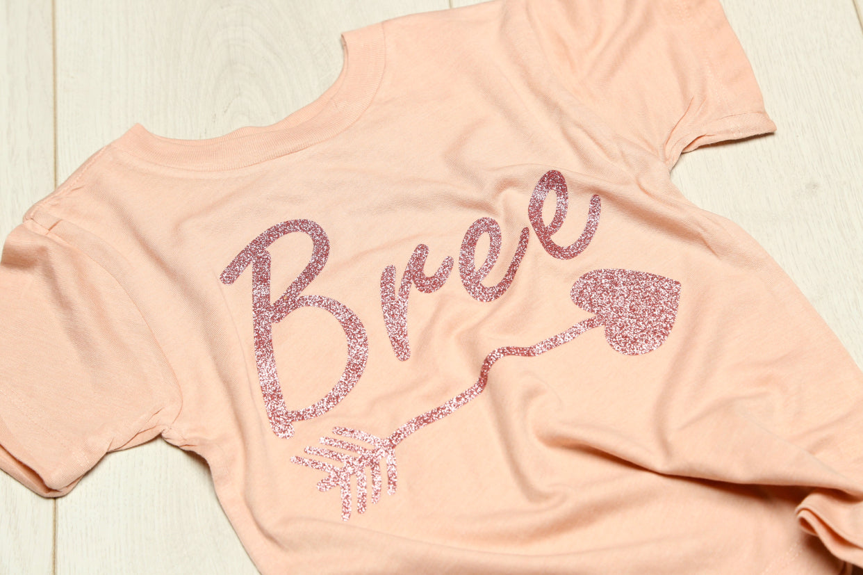 Personalised Peach T-Shirt