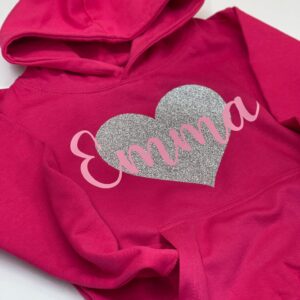 Personalised Heart Hoodie