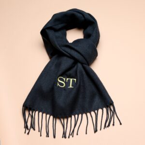 Personalised Navy Adult Woven Scarf