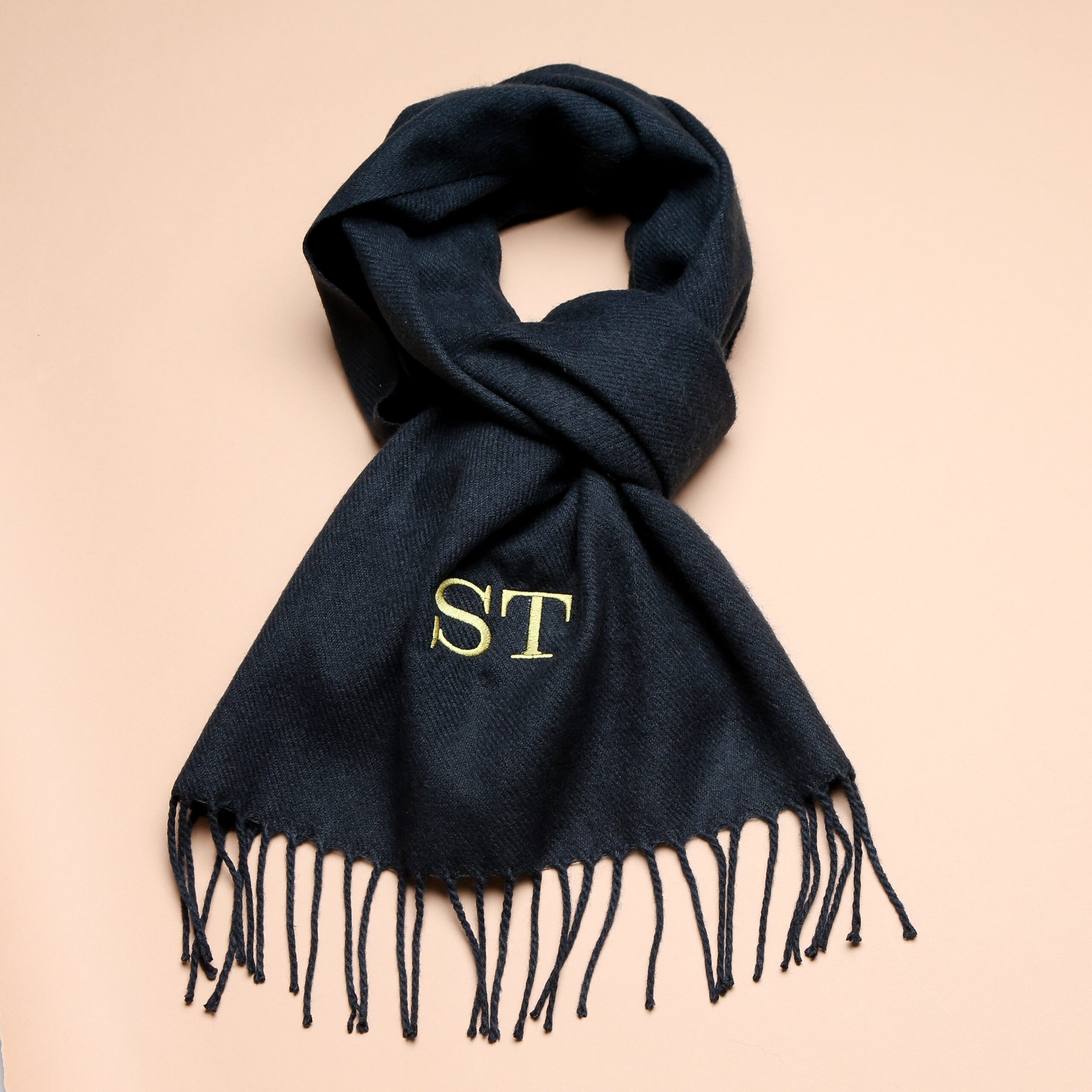Personalised Navy Adult Woven Scarf