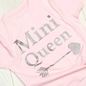 Pink Glittery Mini Queen T-shirt