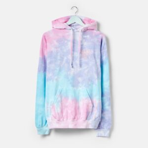 MKQ Good Vibes Only Cotton Candy Tie Dye Hoodie