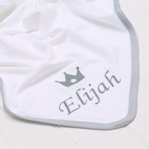 Personalised Grey Blanket