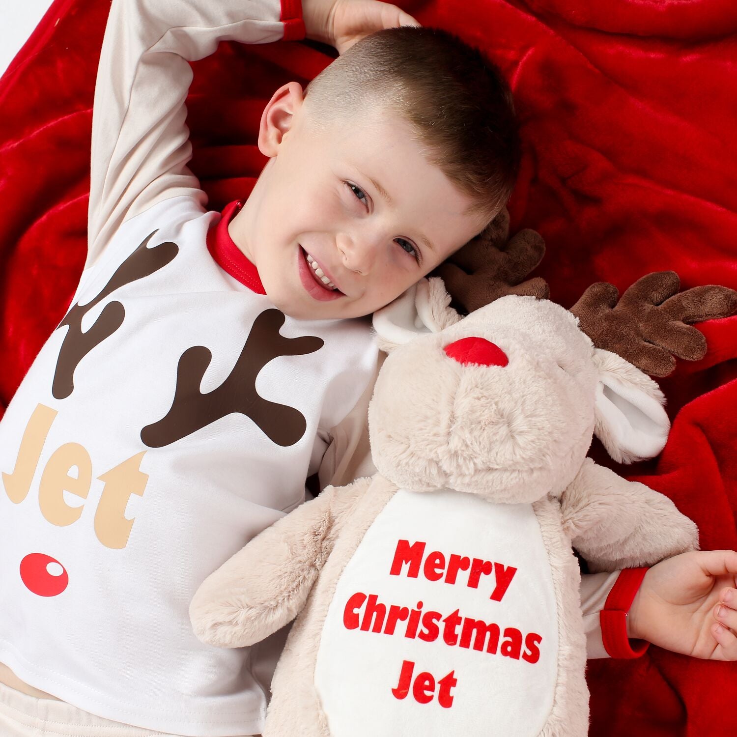 Personalised Name Large Reindeer Teddy - Image 3