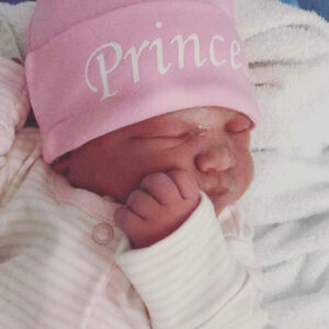 Pink Personalised Baby Hat