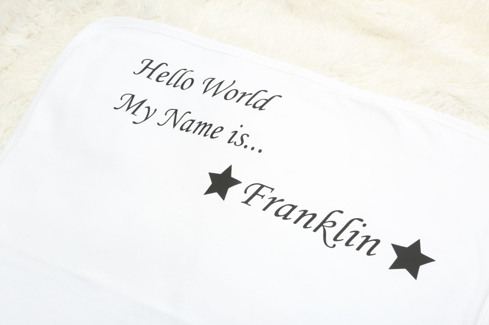 Personalised Hello World Baby Blanket - Image 4