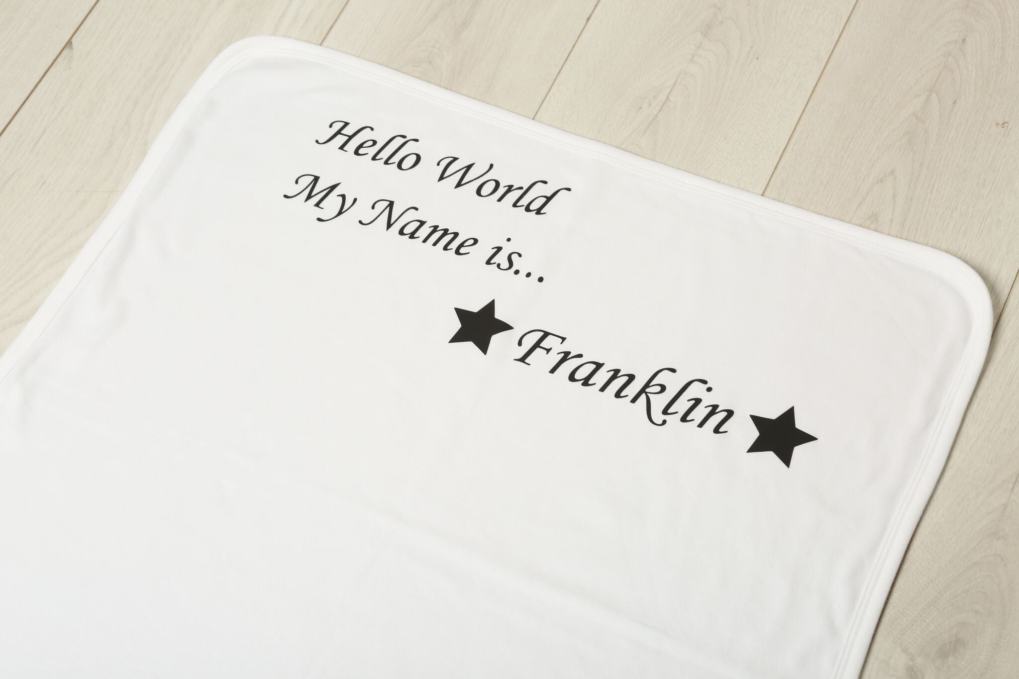Personalised Hello World Baby Blanket - Image 5