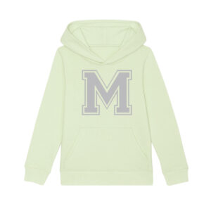 Personalised Stem Green Varsity Initial Hoodie