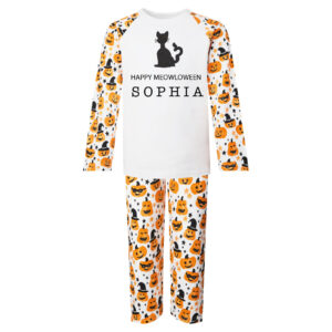 Personalised Meowloween Pyjamas