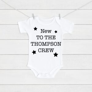 Pregnancy Announcement New To The Crew Baby Vest