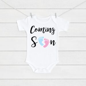 Pregnancy Announcement Coming Soon Baby Vest