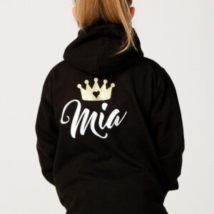 Personalised Black Princess Hoodie