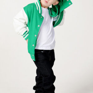 Personalised Kelly Green Varsity Jacket