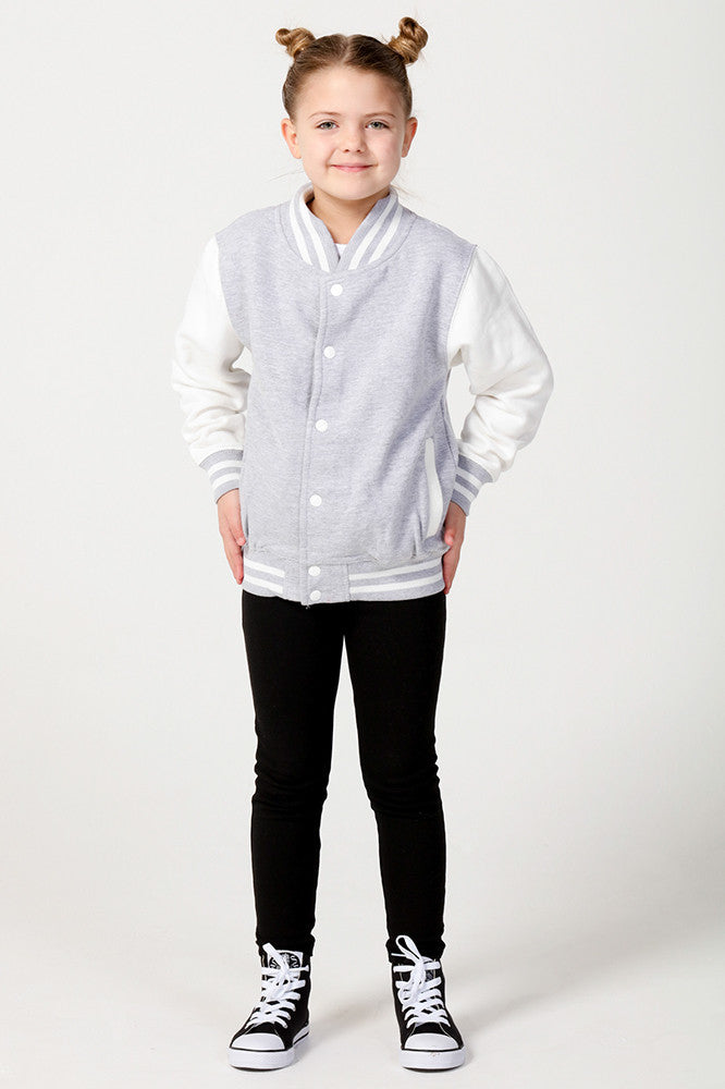 Personalised Grey Varsity Jacket - Image 3