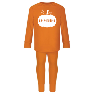 Personalised Burnt Orange Pumpkin Loungewear