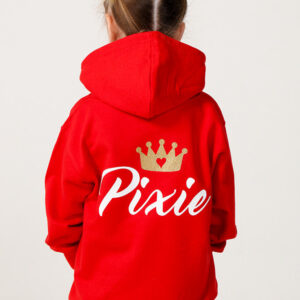 Personalised Red Princess Hoodie