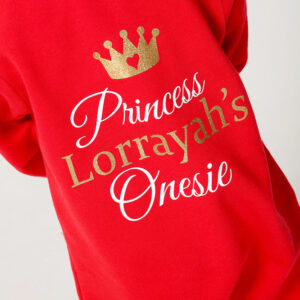 Red Princess Onesie 3-4y -13y